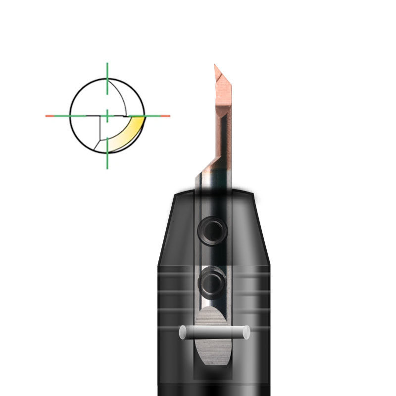 เครื่องมือเจาะรูขนาดเล็ก CNC Face Profiling JS25 การเคลือบสําหรับการแปรรูปเหล็กเหล็ก