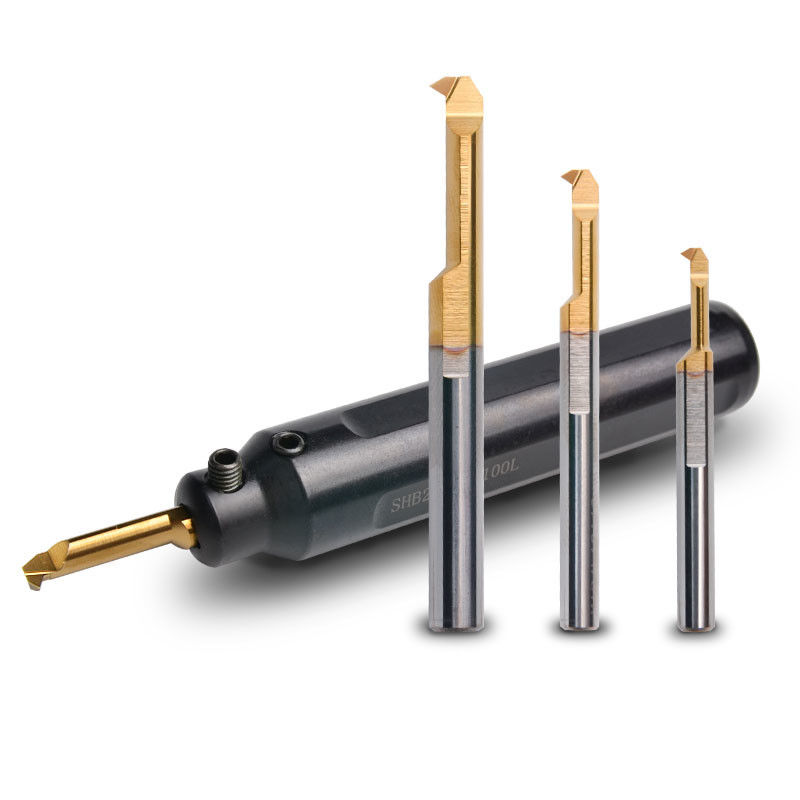 CNC MIR Solid Carbide Micro Boring Bars Nano Coating สําหรับการเจาะเส้น