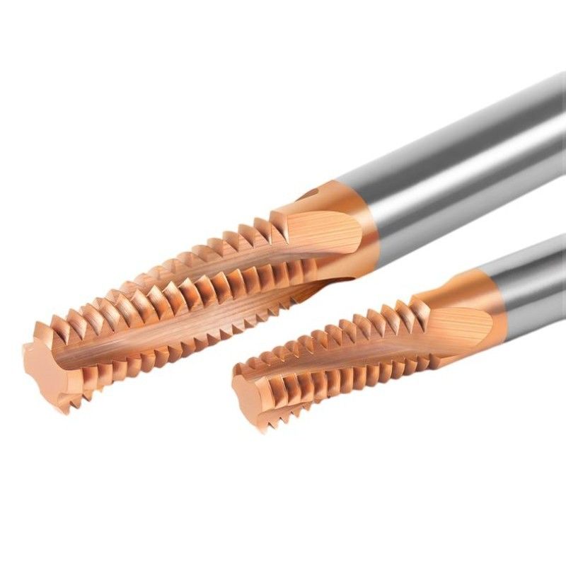 เครื่อง CNC เต็มฟัน threading ปลายมิลล์ 4 ฟลอยต์สําหรับอลูมิเนียมและเหล็ก