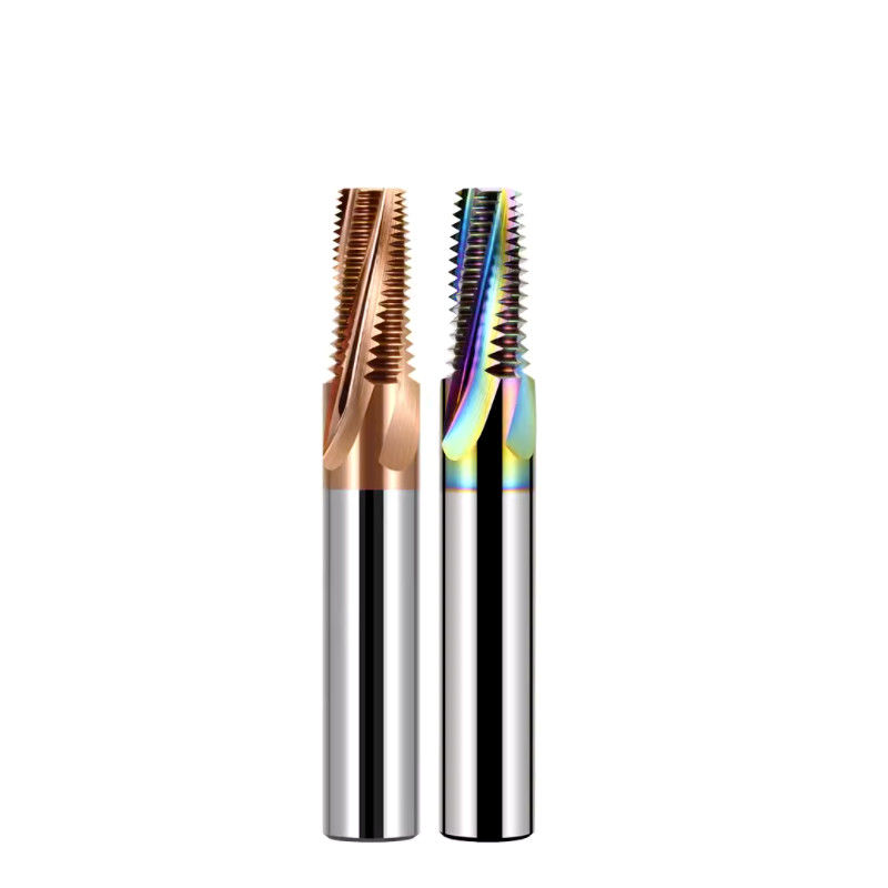เครื่องตัดการบดเส้นคาร์ไบด์ 3/8 BSPT RC 55 องศาด้วยทองแดง Nano Coating