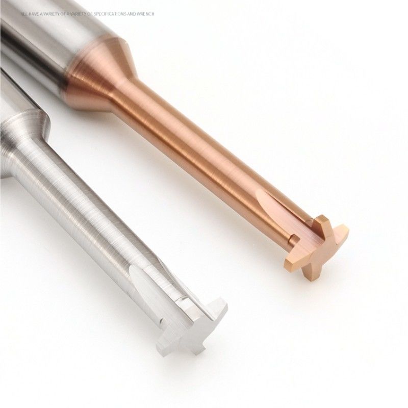 30 องศา Trapezoidal Thread เครื่องตัดบด ACME Tr Solid Carbide T แบบฟันเดียว