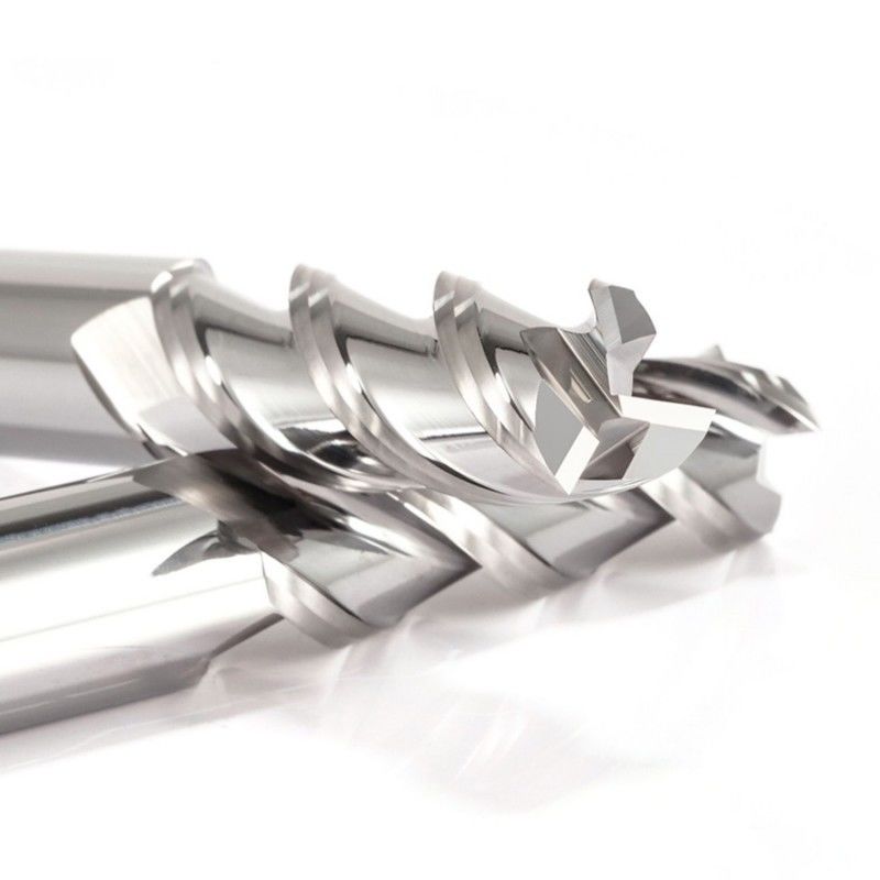 3 ฟลอยท์ Flat End Mill Cutter กระจกเลือง ไม่เคลือบสําหรับการแปรรูปอลูมิเนียม