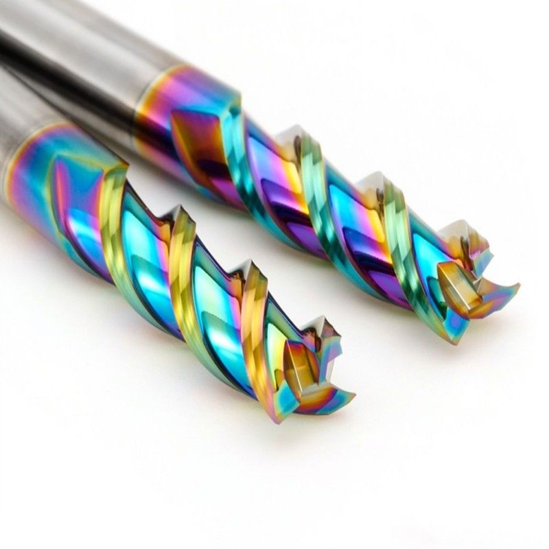 อลูมิเนียมคาร์ไบด์ปลาย Mill DLC กระจกโพลแลนช์ Nano Coating 3 ฟลอยต์สําหรับ CNC Machining