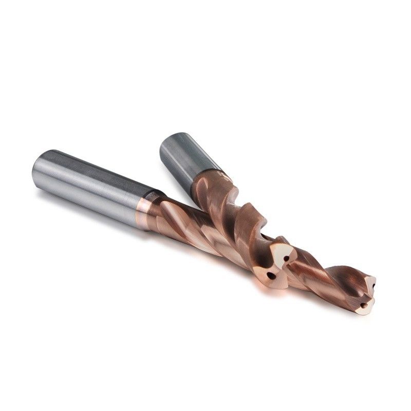เครื่องเจาะน้ําเย็นภายใน Carbide Insight การตัดเครื่องมือ DIN 3XD ขั้นตอนเจาะสําหรับสแตนเลส
